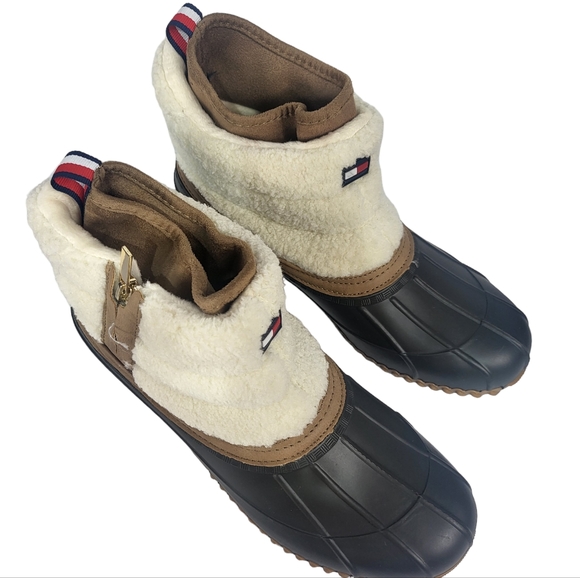 Tommy Hilfiger Roana Grip Winter Boots Brown 11 - Picture 4 of 5